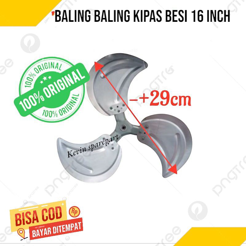 Baling Baling  Kipas  Angin Besi 18 Inch As 8 mm Universal Baling kipas Angin Tornado