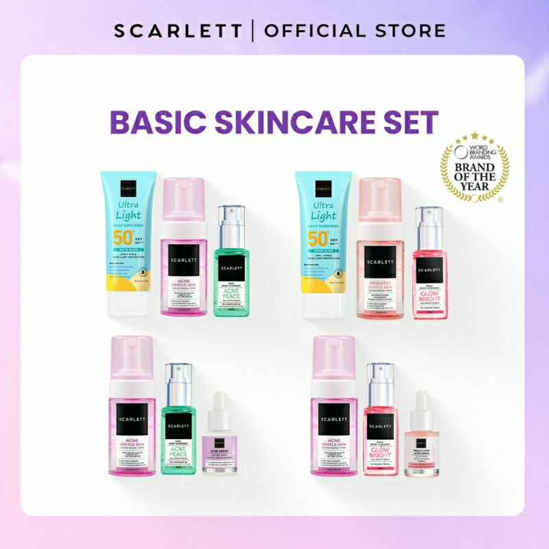 scarlett basic skincare set