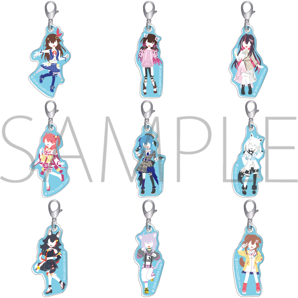 ORI Acrylic Mini Charm Hololive Collection Yuru Palette vol. 1 Roboco Nekomata Okayu Hoshimachi Suis