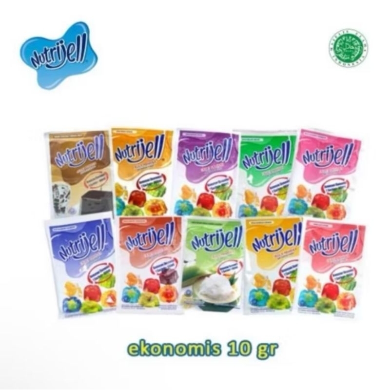 

Nutrijell Jelly Powder 10gr - Agar Agar Nutrijell Saset 10gr