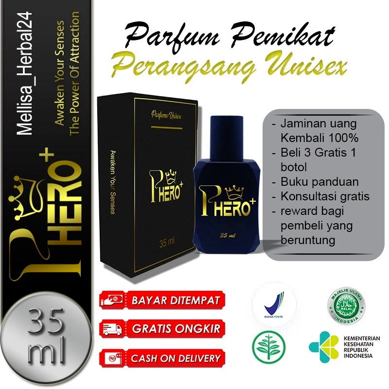 PARFUM PEMIKAT PERANGSANG SENSUAL SE* WANITA PARFUM PRIA TAHAN LAMA 24 JAM 35 ML 100% ORIGINAL