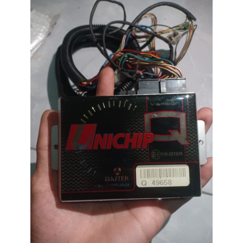 Dastek unichip Q second bekas plus wiring kabel-kabel pemakaian universal nominus like new semua mob