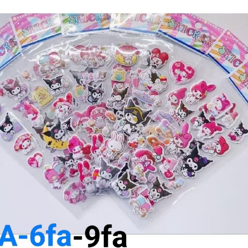 

ISI 20 PCS mainan anak anak edukasi sticker timbul bening pendek,mainan stiker timbul