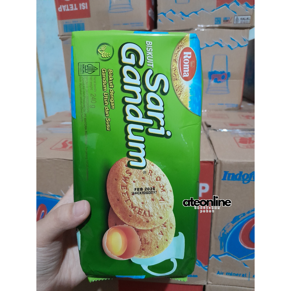 

Roma Biskuit Sari Gandum 240gr Tanpa Isi