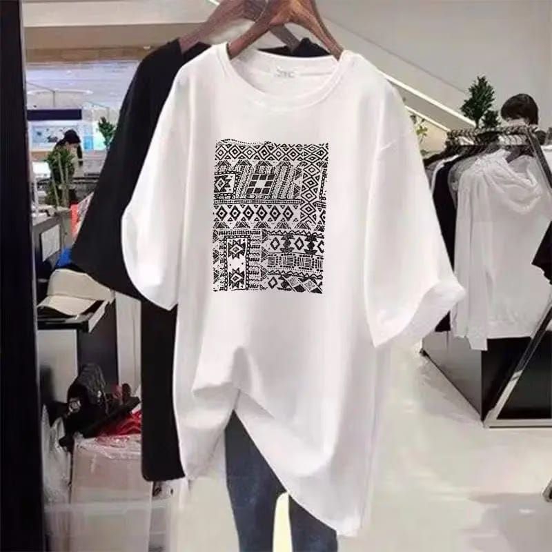 kaos Oversize Wanita Oversize / Kaos Distro Wanita / Streetwear Oversize / Motif Korean style