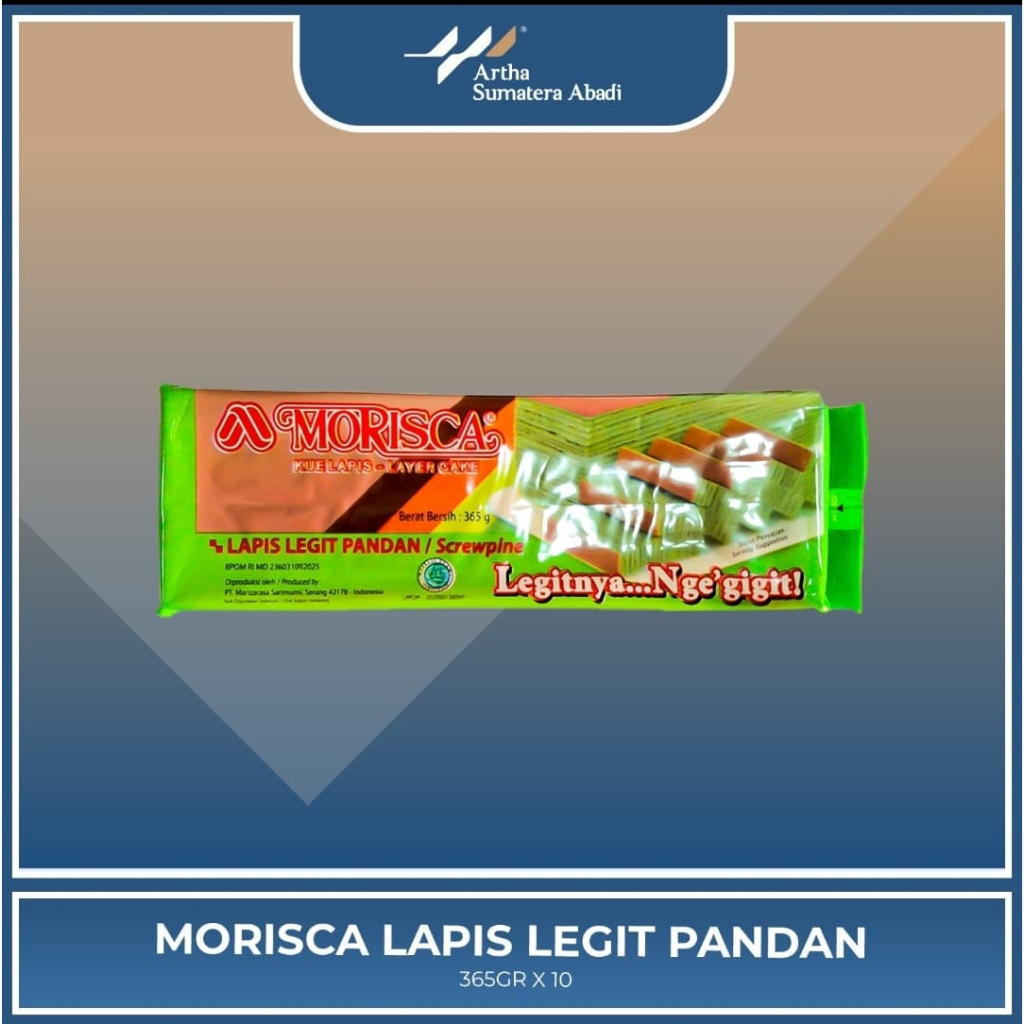 

MORISCA LAPIS LEGIT PANDAN SKG BTG 365GR