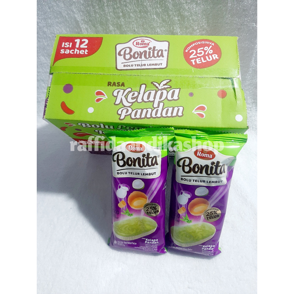 

Roma Bonita Bolu | Bolu Telur Lembut | Rasa Coklat, Pandan