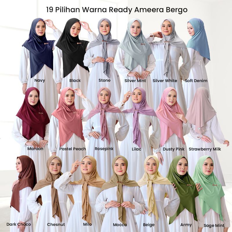 AMEERA BERGO BY ALYA HIJAB BY NAJA