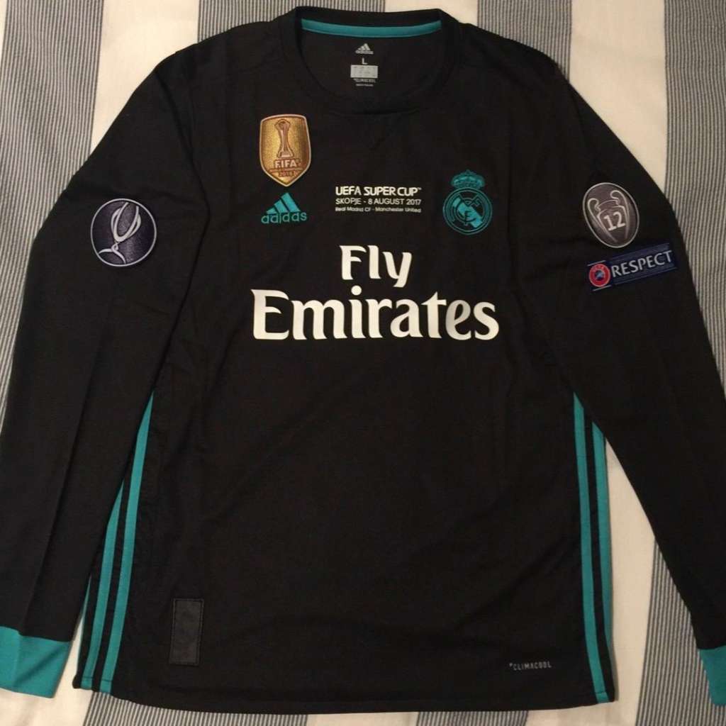 Jersey Real Madrid Away 17/18 Final Longsleeve