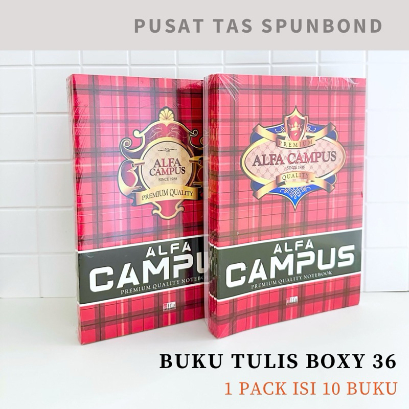 

BUKU TULIS CAMPUS BOXY 36 ALFA CAMPUS