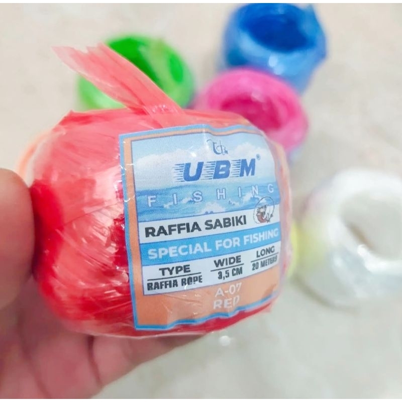 Tali Rafia Cap UBM Rafia terlaris umpan ikan umpan sabiki tali rafia bangka tali rafia umpan ikan um
