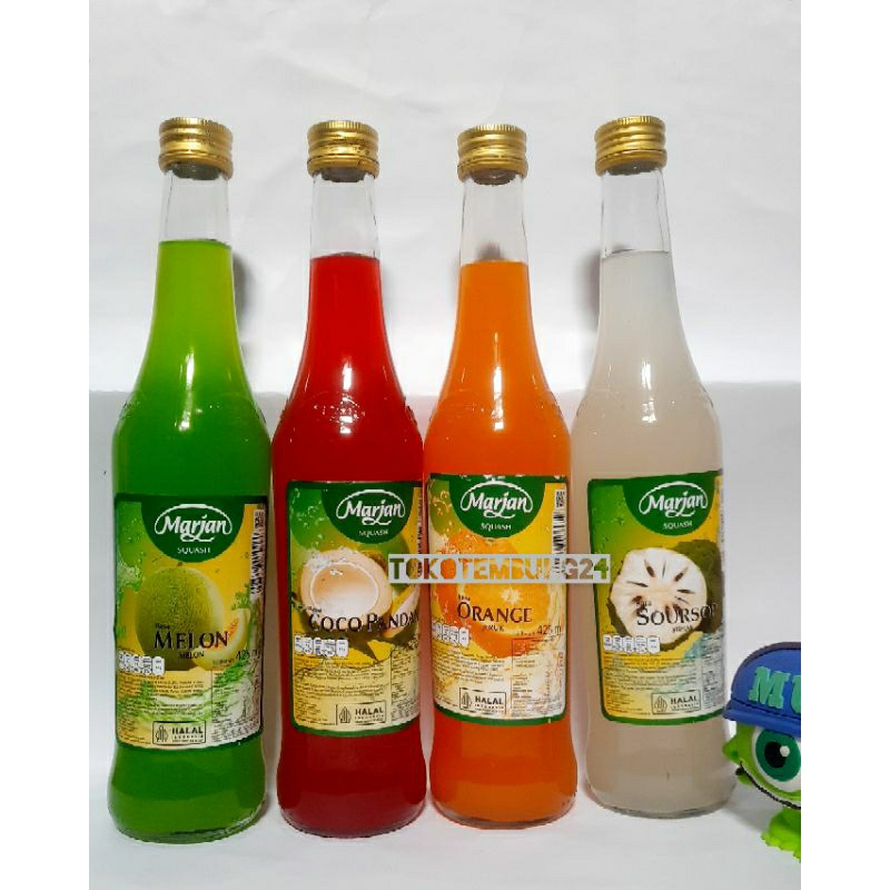 

[TERMURAH] Sirup Marjan Squash 450ml /Orange/Melon/Cocopandan/leci/Sirsak