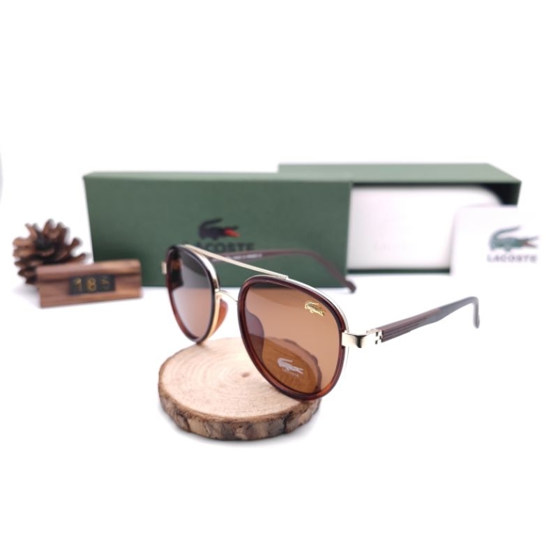 Kacamata Hitam / Sunglasses Pria Lacoste Lensa Polarised
