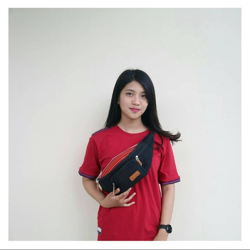 TAS PINGGANG WAIST BAG TENUN ASLI TORAJA MALOTONG 140