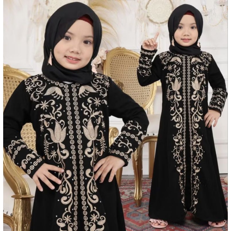 abaya hitam Anak
