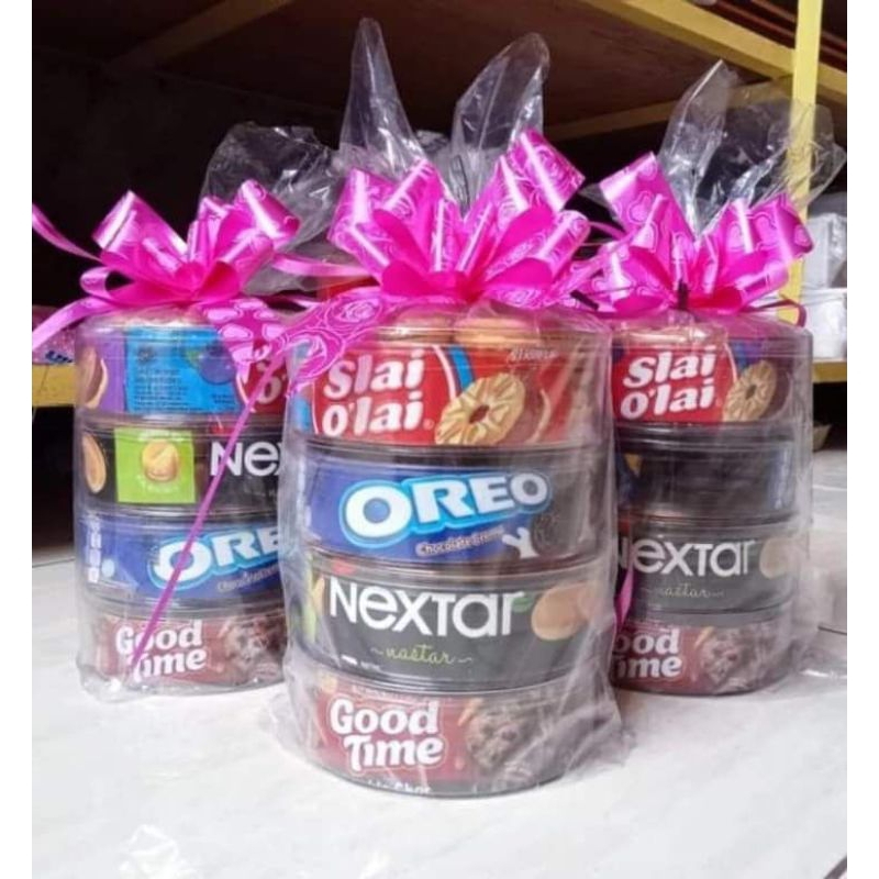 

Parcel Mini Paket Biskuit Hampers Mini 4in1 Hadiah Hampers Praktis