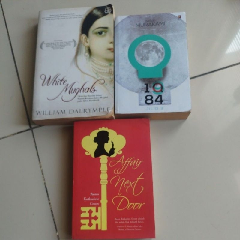1Q84 jilid 3, white mughals, affair next door buku Bekas original bahasa Indonesia