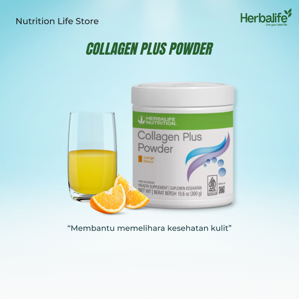 Herbalife - Collagen Plus Powder untuk perawatan kesehatan kulit wanita dan pria