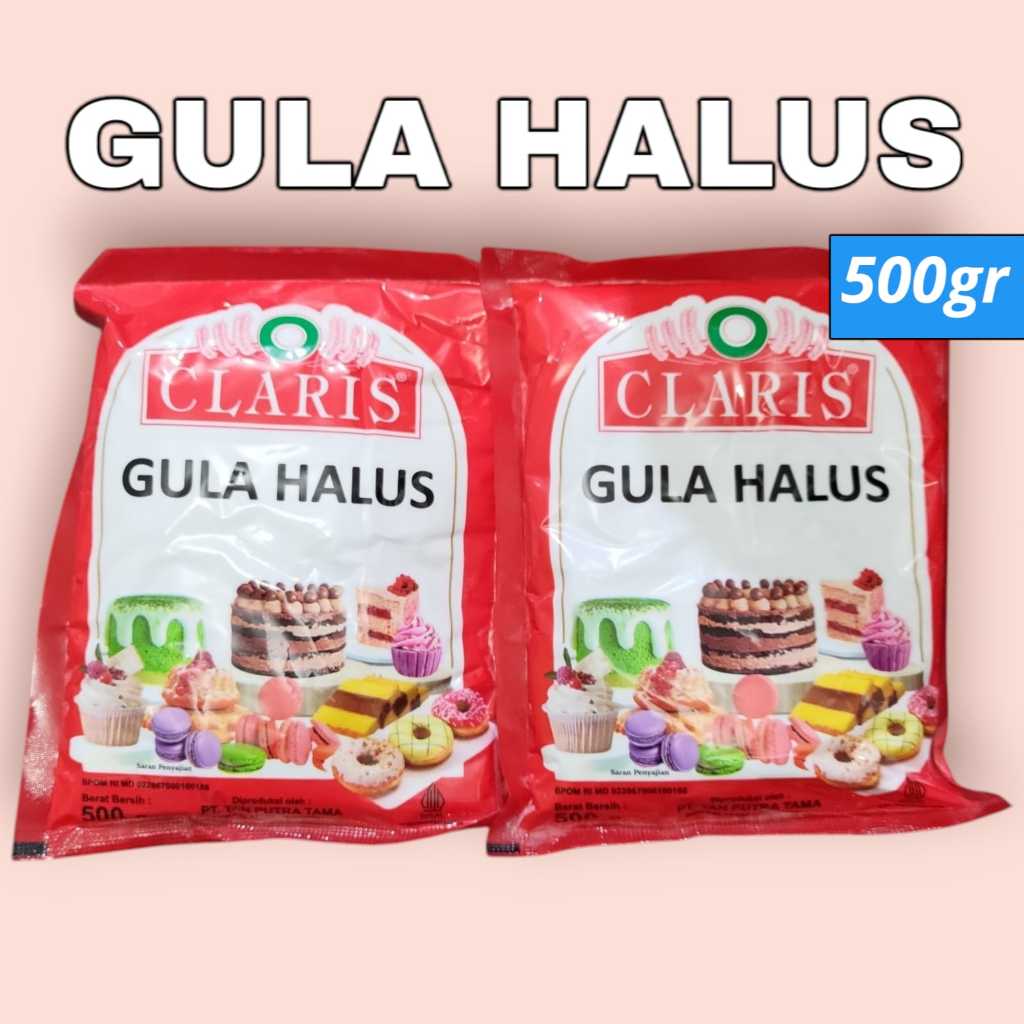 

[500gr] Gula Halus Claris / Gula Tabur Donat / Gula Dingin / Gula Donat