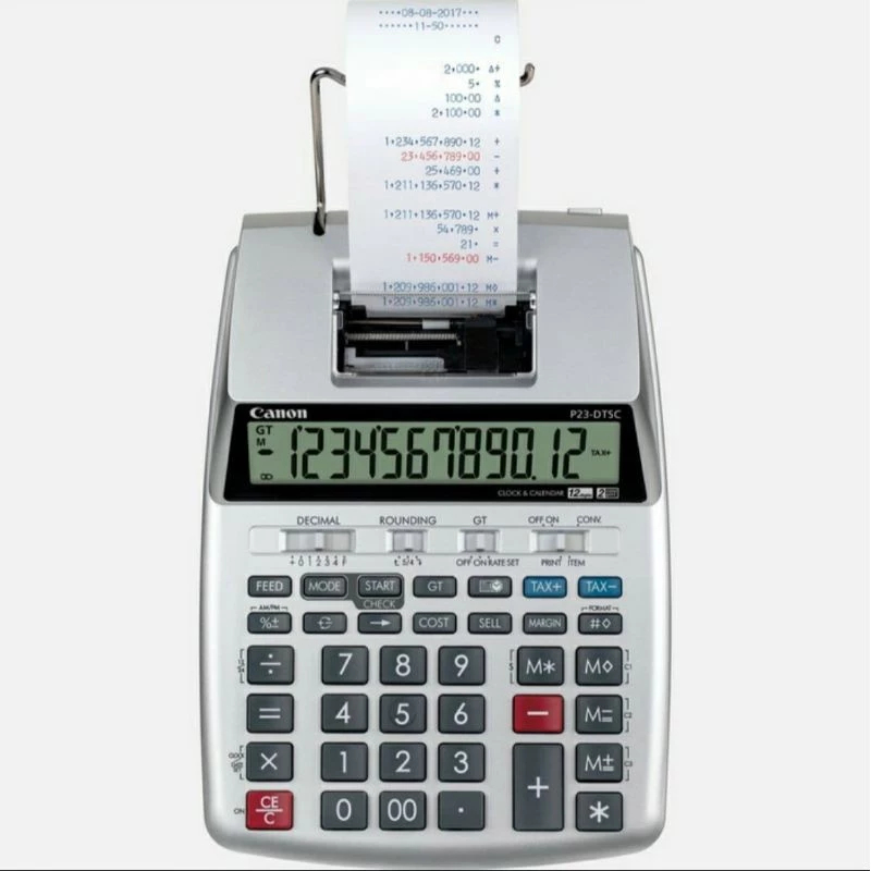 

CANON P23-DTSC II HWB Printing Calculator Original / Kalkulator Kasir Printer StrukP23-DTSC II HWB