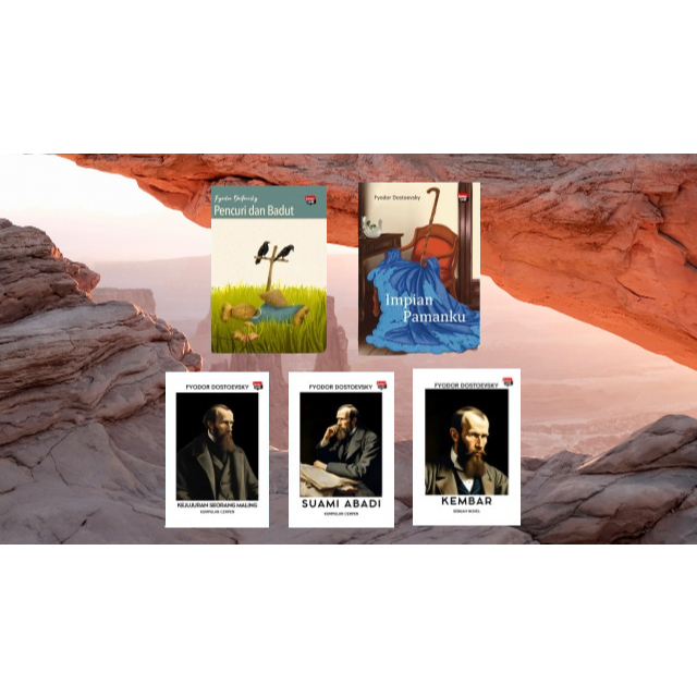 Paket Buku Fyodor Dostoevsky - Buku Dostoevsky Bukumusi Original Basa Basi