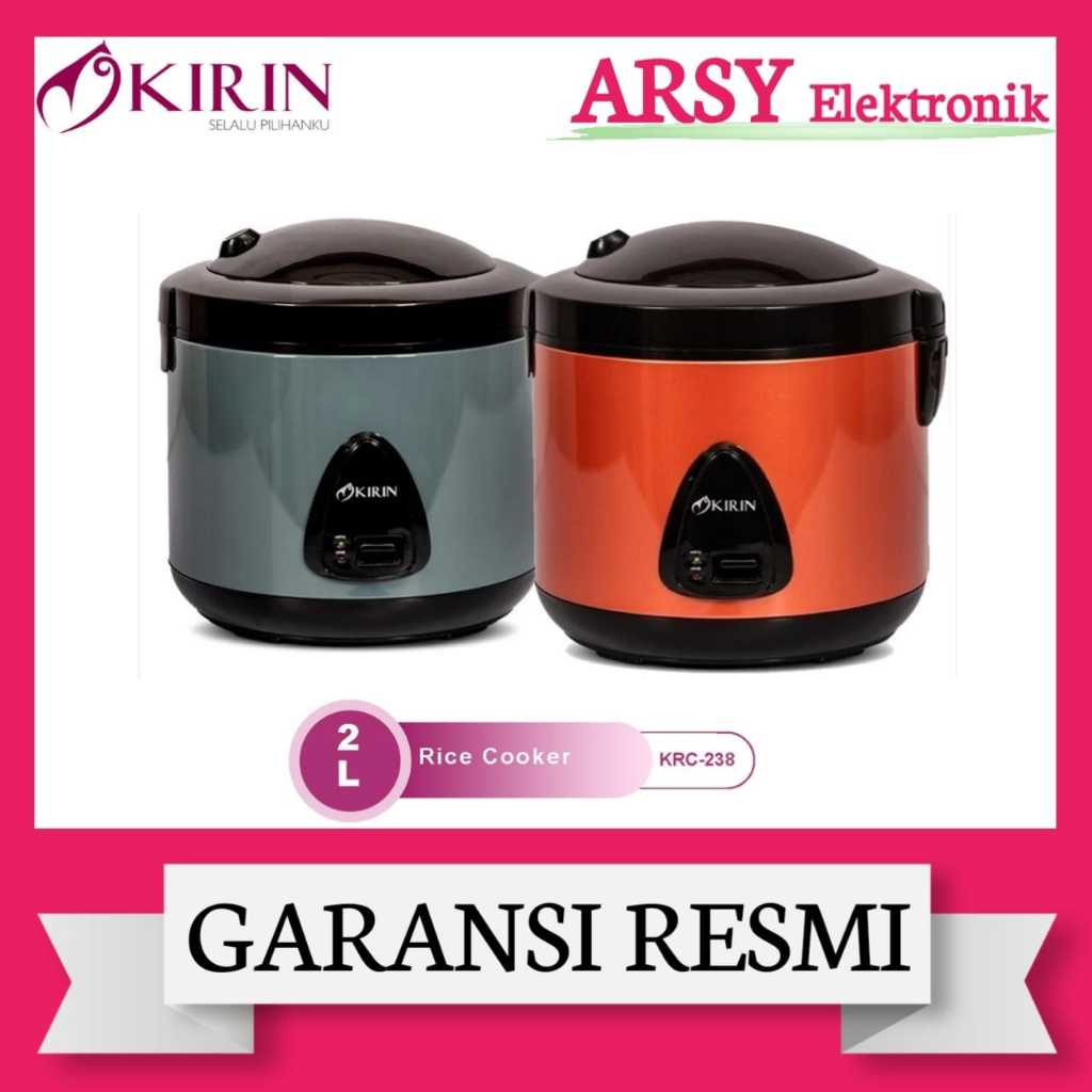 MAGIC COM KIRIN ANTI LENGKET 2LITER KRC-238/KIRIN MAGIC COM ANTI LENGKET 2LITER KRC-238GARANSI RESMI