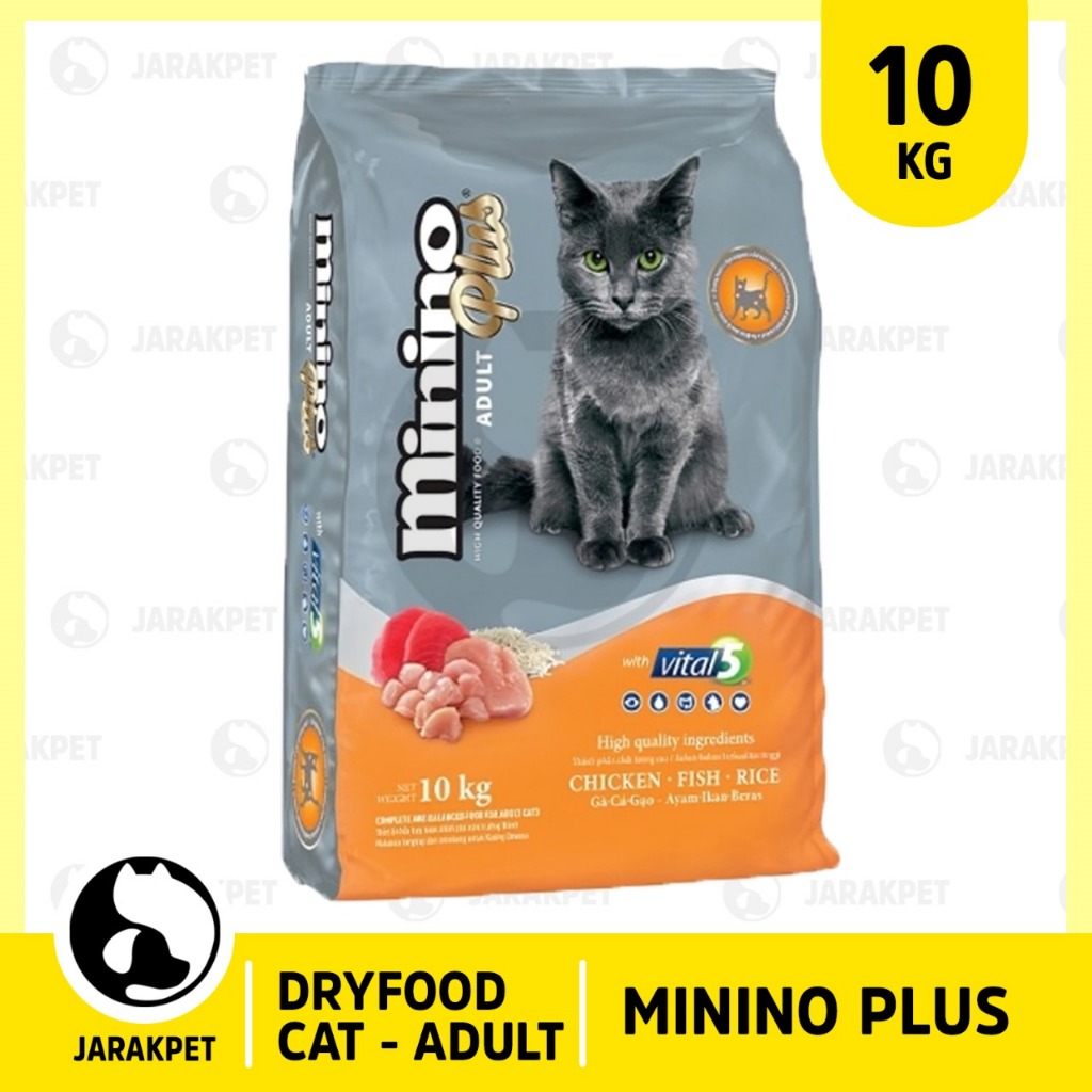 Minino Plus Cat Dry Food 10 Kg - Makanan Kucing Dryfood Minino Plus - Makanan kucing murah - cat dry
