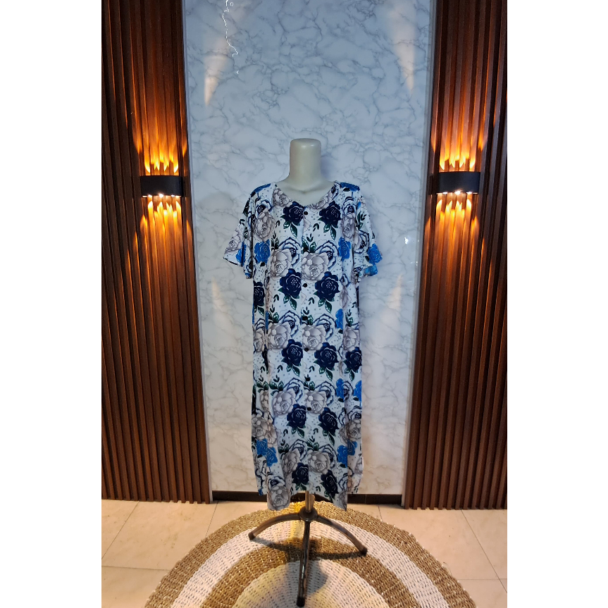 Daster tunik lengan panjang bahan rayon premium