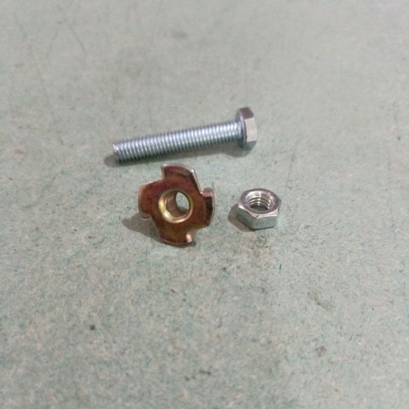 Baut Mur cakar stoper sablon screen kayu