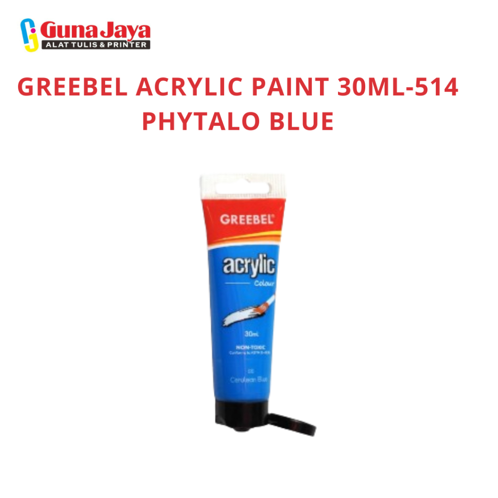 

GREEBEL ACRYLIC PAINT 30ML-515 CERULEAN BLUE