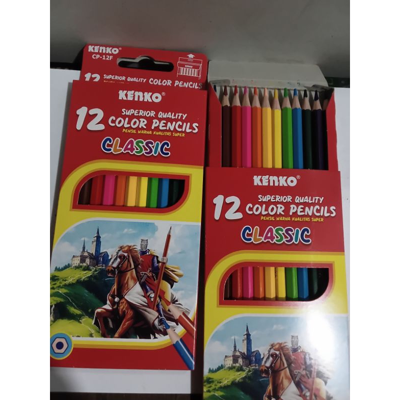 

Pewarna Clear Pensil Warna 12 Warna Panjang Classic Kenko
