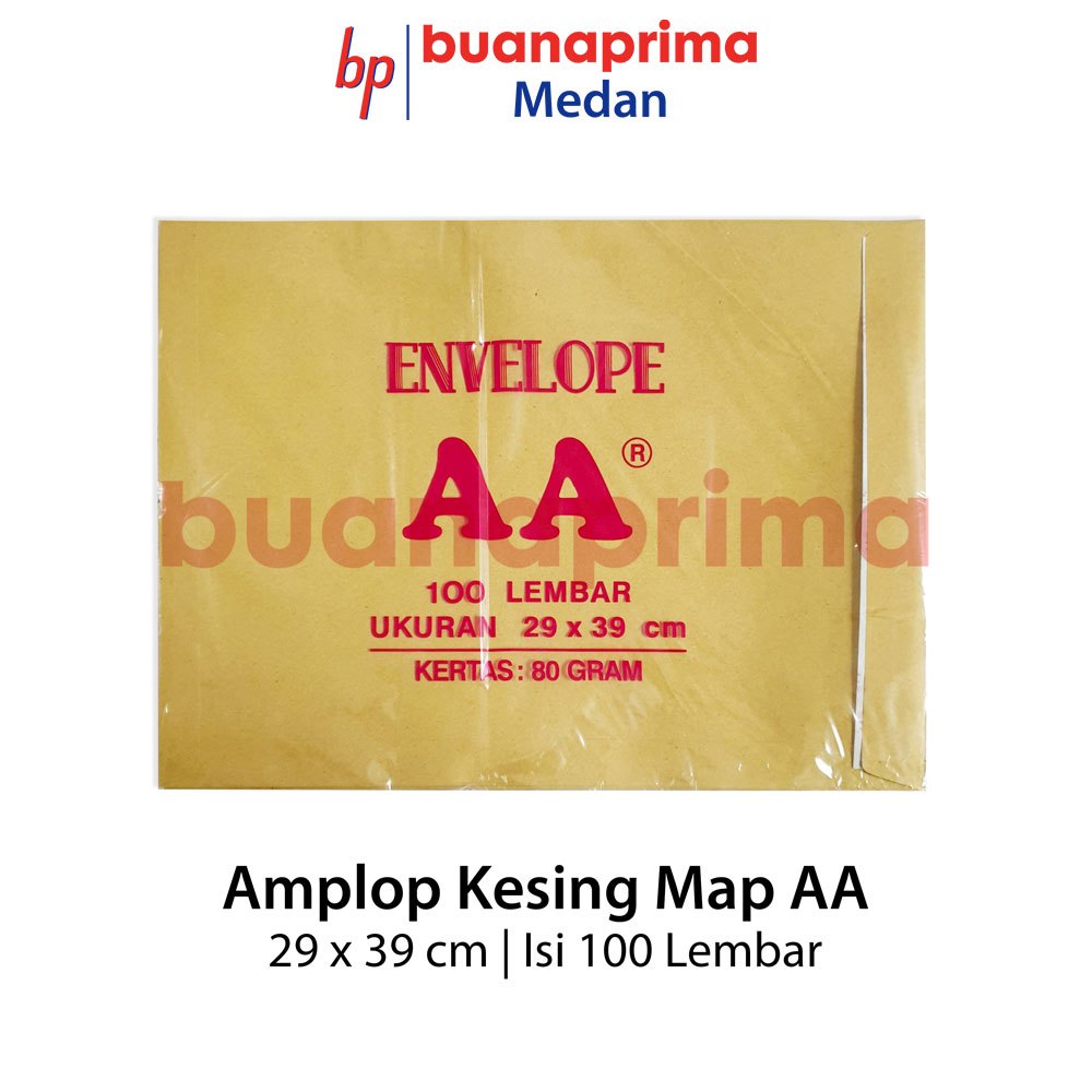 

AMPLOP KESING MAP AA isi 100 Lembar 29 x 39 cm Polos dan Pake Lem Warna Coklat 80 gsm