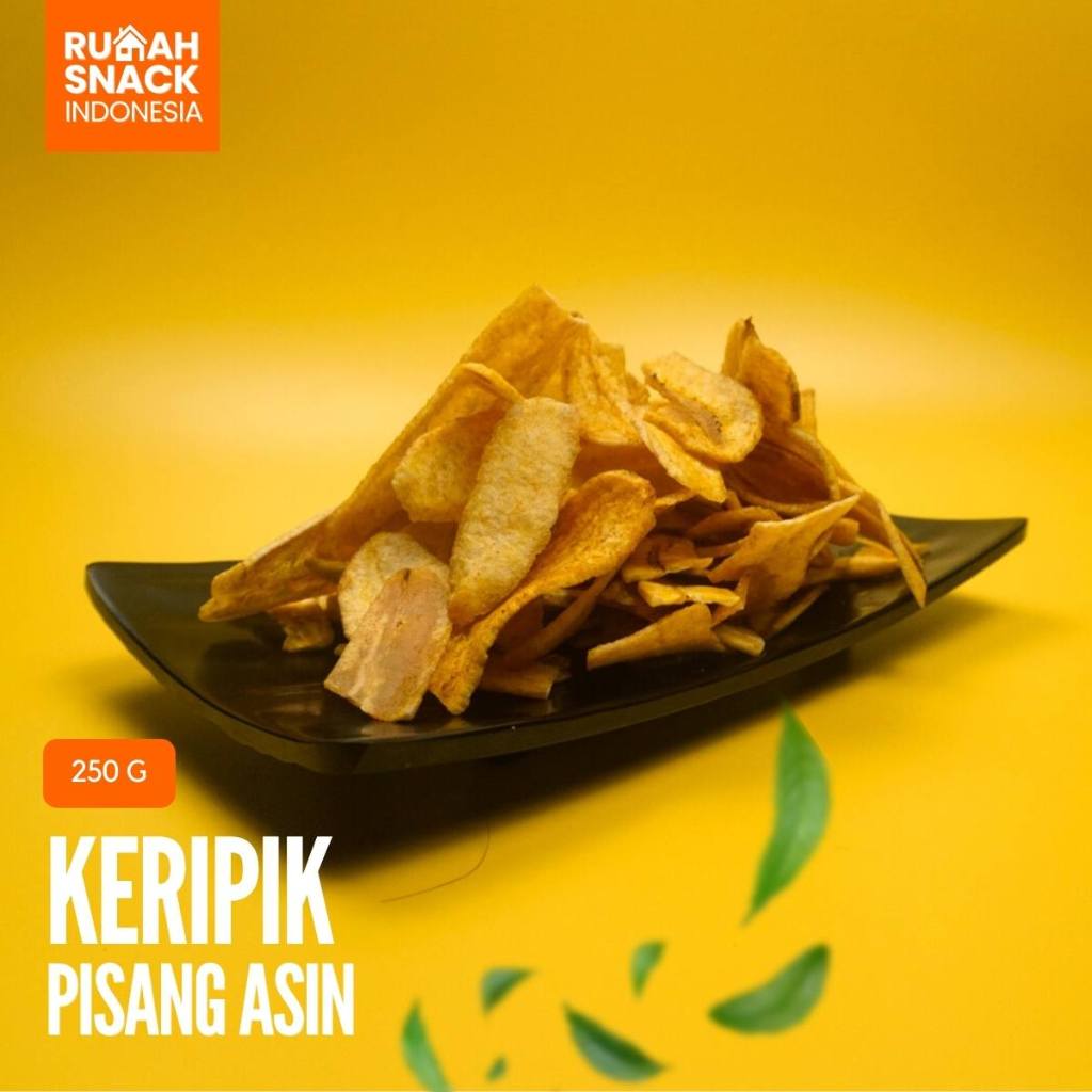 

Makanan Ringan Keripik Pisang Asin 250gr Cemilan Snack Murah Renyah