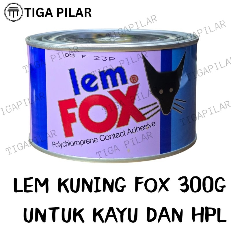 

LEM FOX BIRU GALON KECIL 300GR LEM KUNING HPL BUSA KULIT VINYL