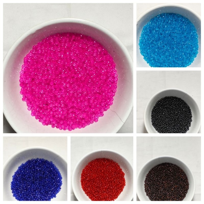 Manik Bulat Bola Dunia Bening 4 mm 25 Gram