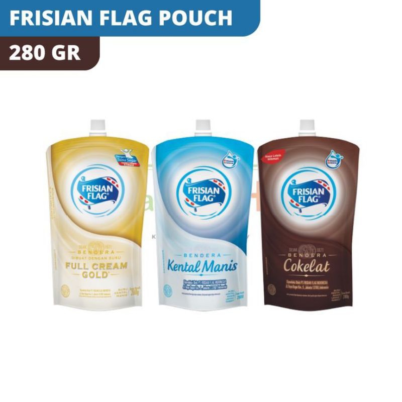 

Frisian Flag Pouch / Susu Kental Manis SKM 280gr