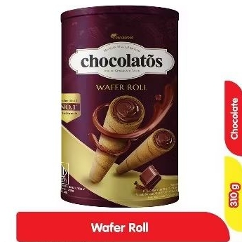 

Chocolatos Wafer Roll Cokelat Kaleng 310 g