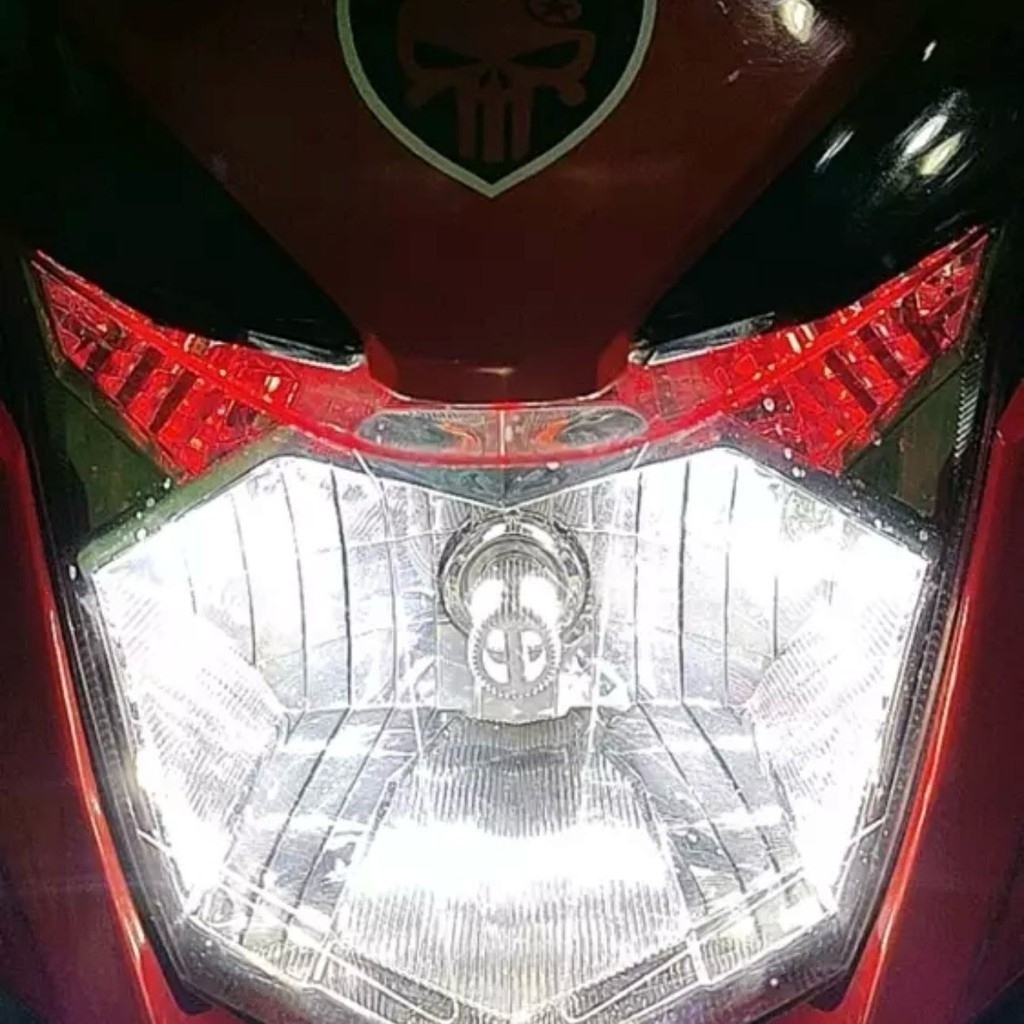 BESTPROMO ORIGINAL 100% Lampu depan LED philips m5 Lampu Depan Motor LED PHILIPS 2 Sisi Arus Wajib