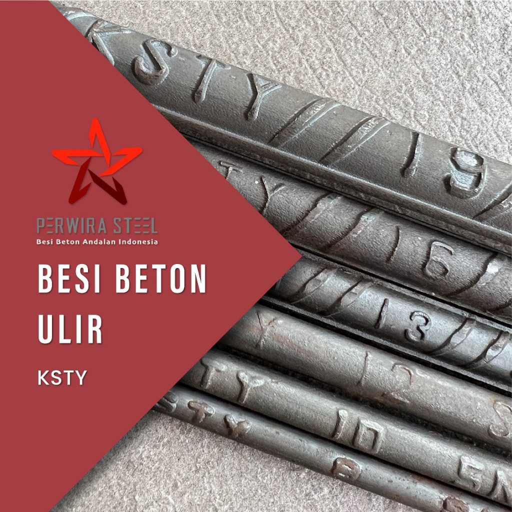 Besi Beton SNI Ulir 10 mm KSTY TS420B Tekuk / Lurus