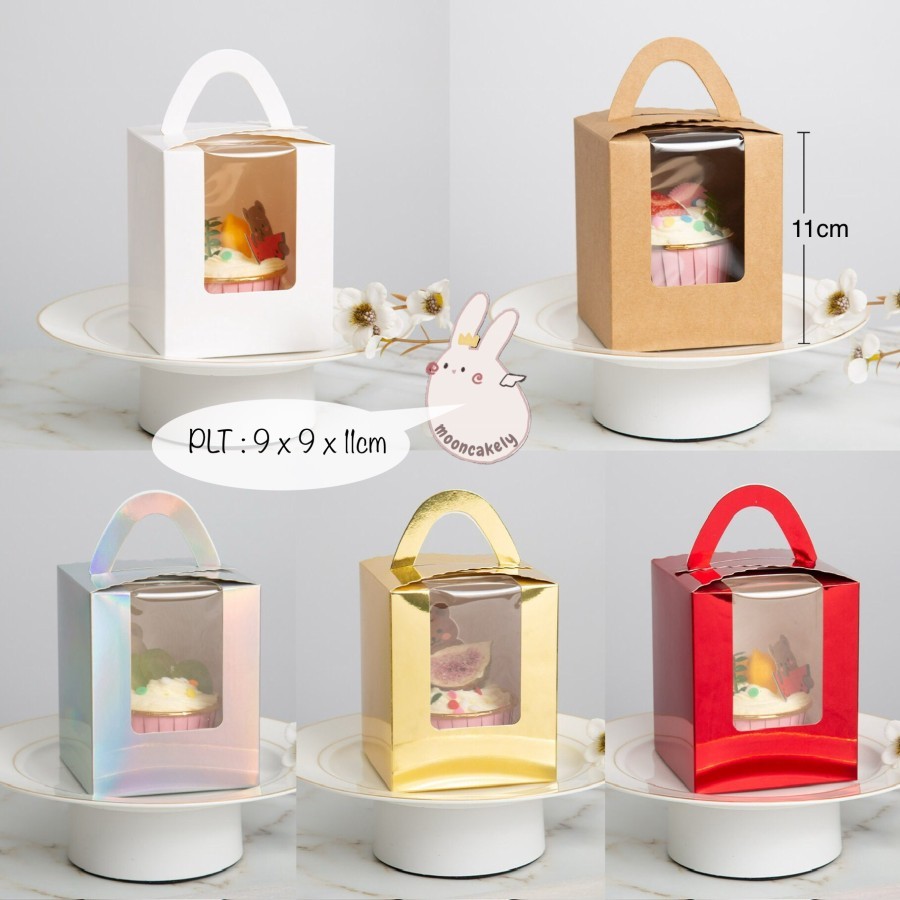 

(10pcs) Kotak Cupcake| muat 1 toples K1103| K11