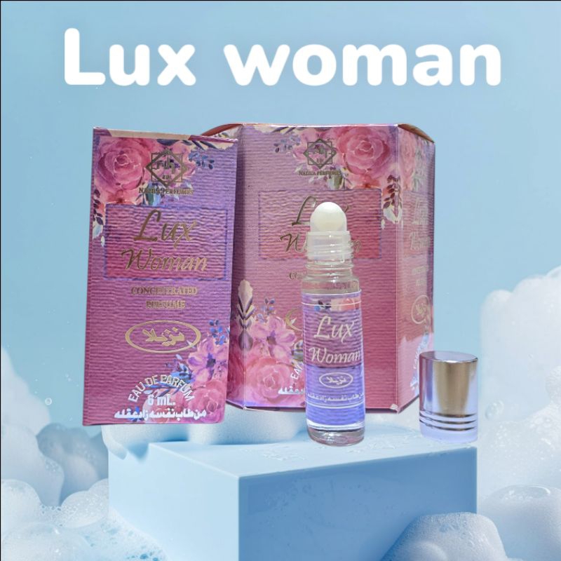 parfum arab Nazila aroma Lux woman non alkohol terlaris 1 box isi 6 pcs original unisek laki laki pe