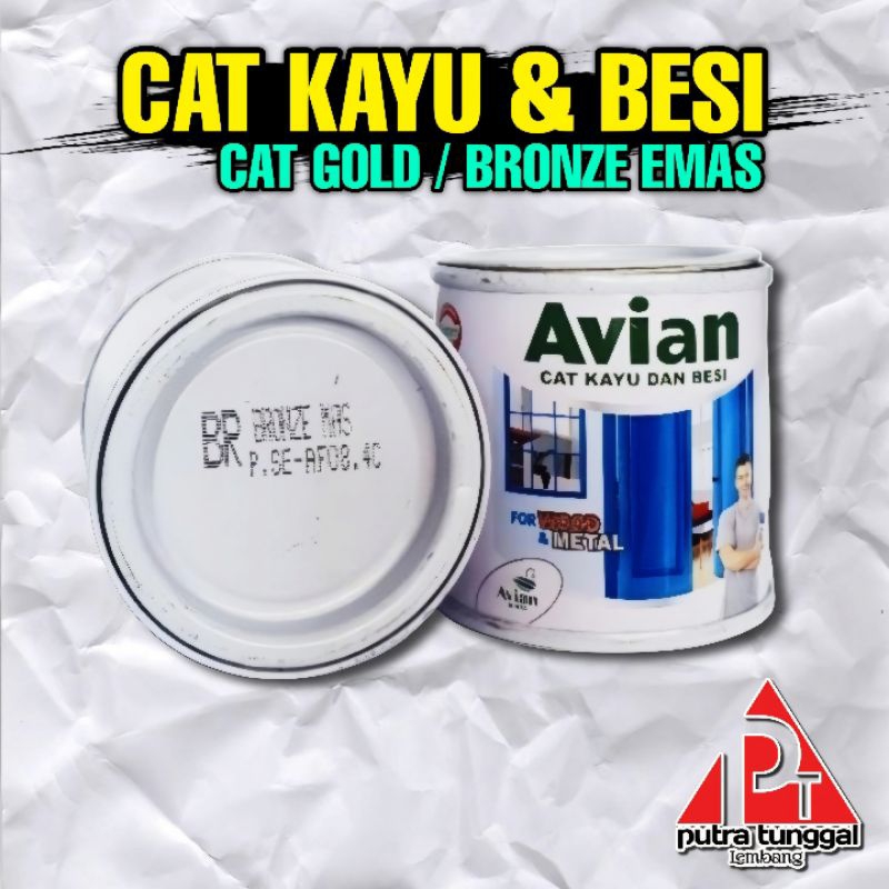 Cat Kayu & Besi Gold 100cc - AVIAN