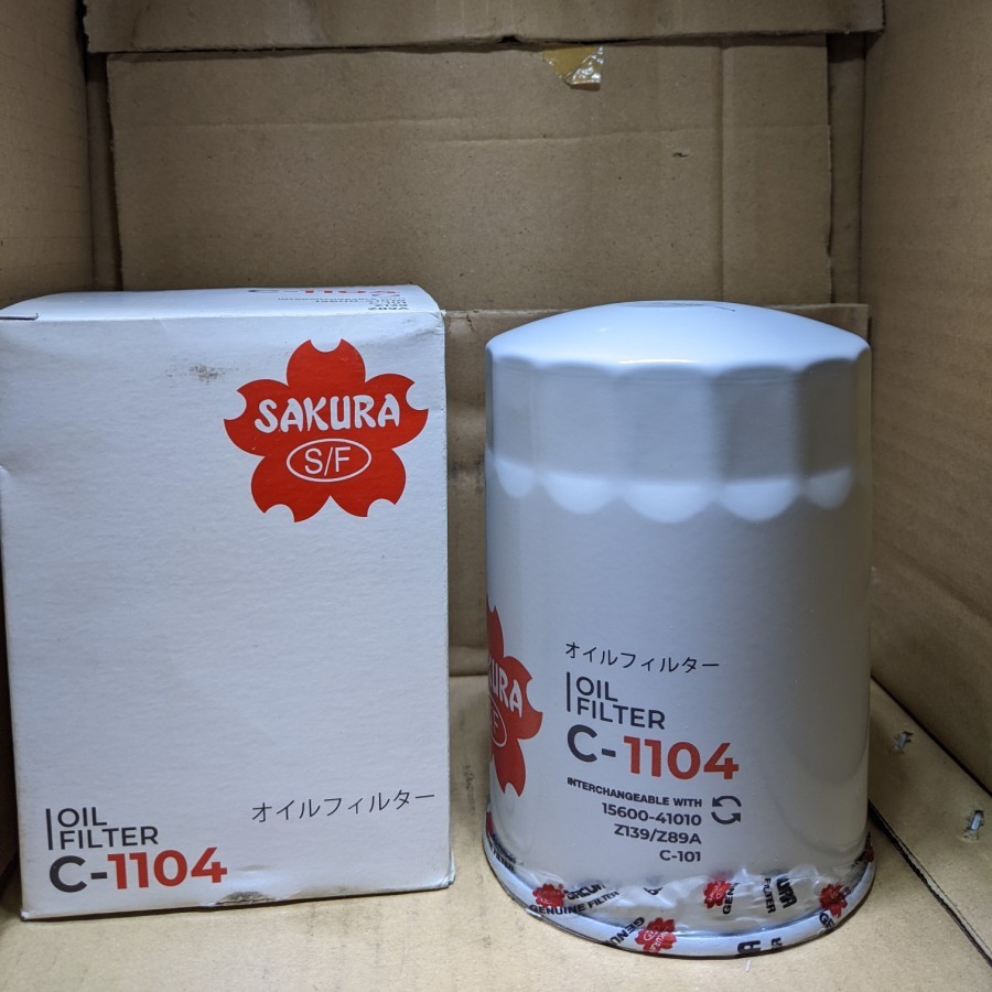 filter oli sakura C1104 oil filter kijang lgx diesel rino 14b bu everest