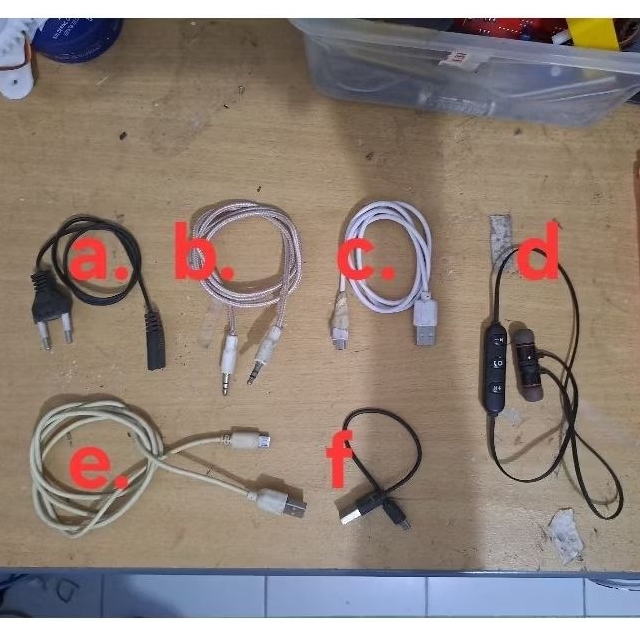 kabel usb micro kabel jack kabel power earphone Bluetooth kabel