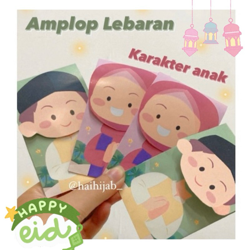 

AMPLOP LEBARAN/AMPLOP THR/AMPAO IDUL FITRI/AMPLOP KARAKTER ANAK/MINI GIFT LEBARAN/HAMPERS LEBARAN/AMPLOP KECIL LUCU