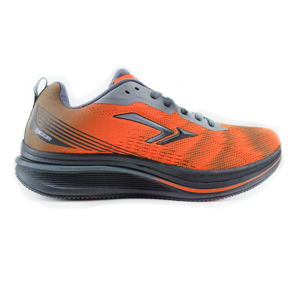 RECOIR Vulcanic Grey Orange Black - Sepatu Olahraga Lari Running Jogging