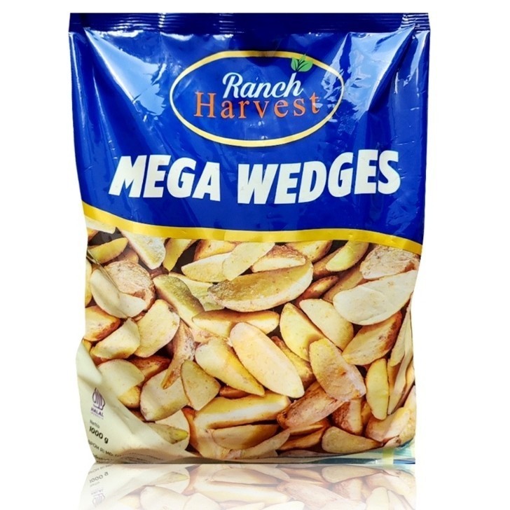 

Kentang Mega Wedges (berbumbu) Ranch Harvest 1 kg