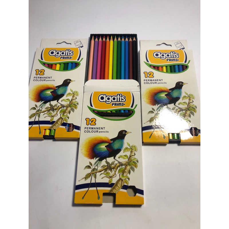 

1 Set Pensil Warna Agatis Prime 12 Warna