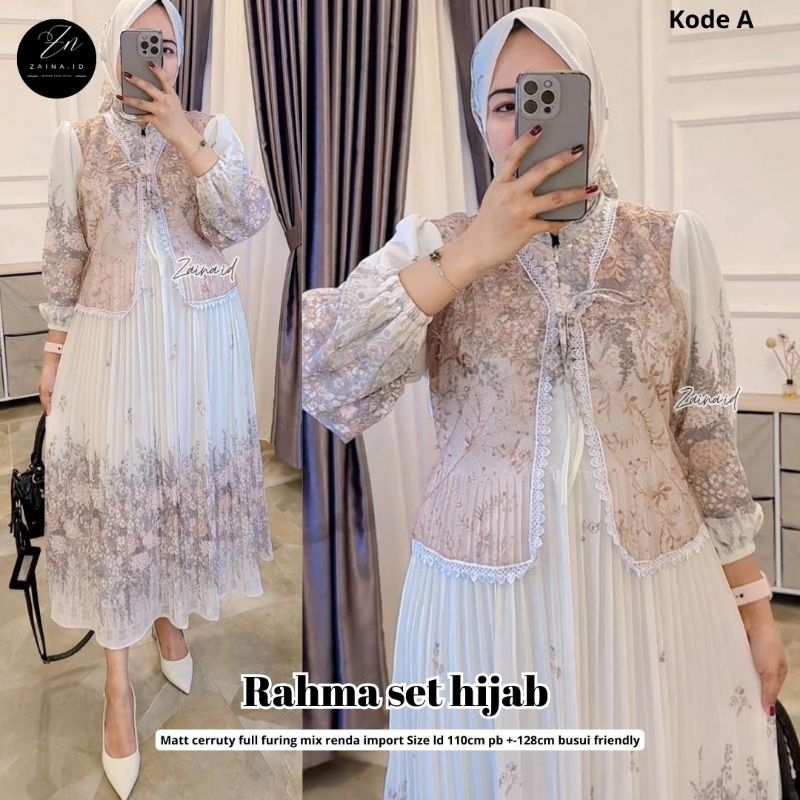 Gamis Rahma set hijab by Zaina