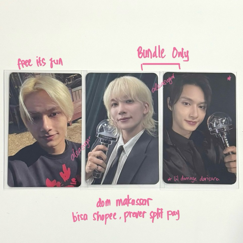 Ready Photocard caratzone jeonghan jun BUNDLE only